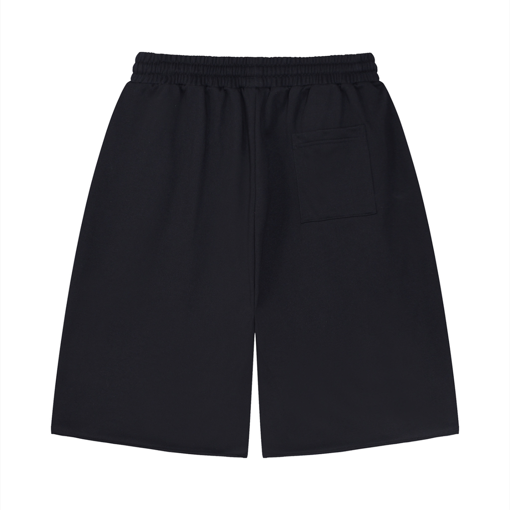 Unisex Loose Raw Edge Shorts