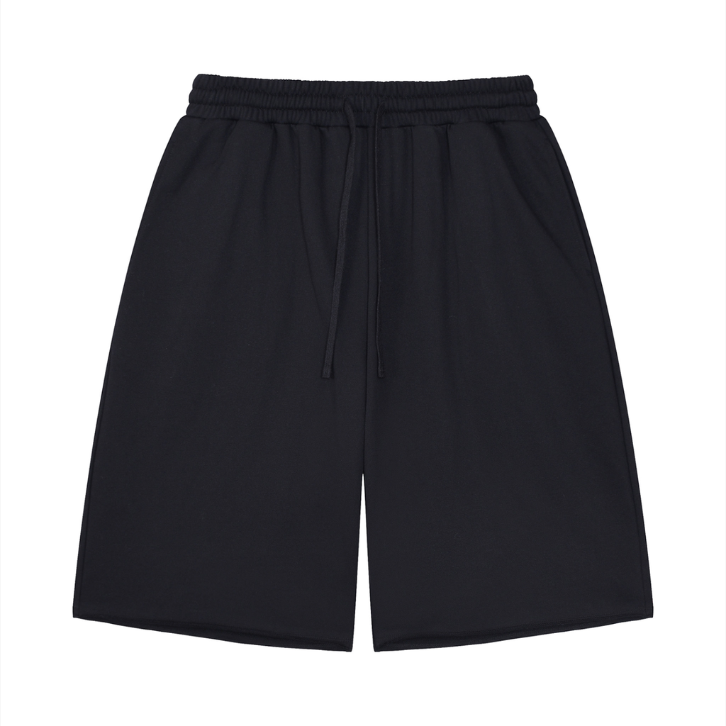 Unisex Loose Raw Edge Shorts