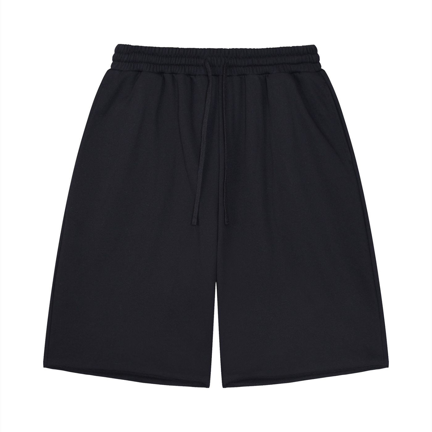 Unisex Loose Raw Edge Shorts